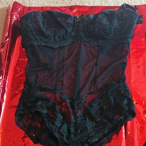 Blush Mystic Black Teddy. XL  SALE